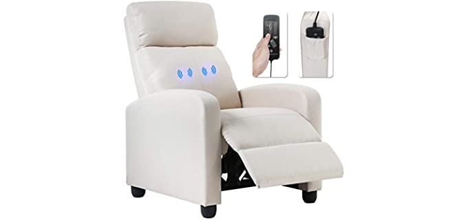 BestMassage Wingback - Recliner for Short People