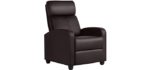 Yaheetech Modern - Faux Leather Affordable Recliner