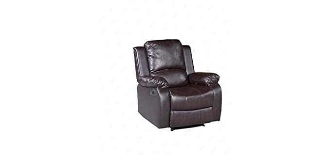 Mecor Sofa - Cheap Bonded Leather Recliner