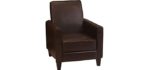 Great Deal Furniture Luca - Brown Narrow Recliner Chair