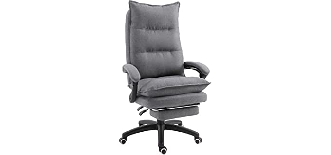 Vinsetto Adjustable - Swivel Recliner with Wheels