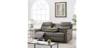 D and Y PU Leather - Reclining Sofa