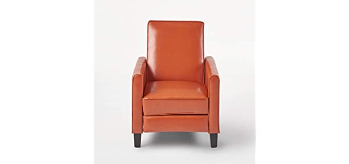 Great Deal Furniture Luca - Orange Club Chair Recliner