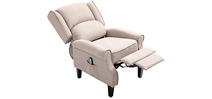 Homcom Heated - Wingback Massage Recliner