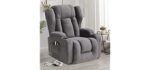 Ipkig Power - Cuddler Modern Recliner for Large Spaces