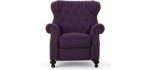 Waldo Wingback - Tufted High Leg Recliner