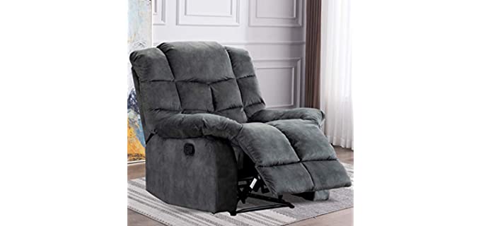 Anjhome Single - Cuddler Modern Recliner for Large Spaces