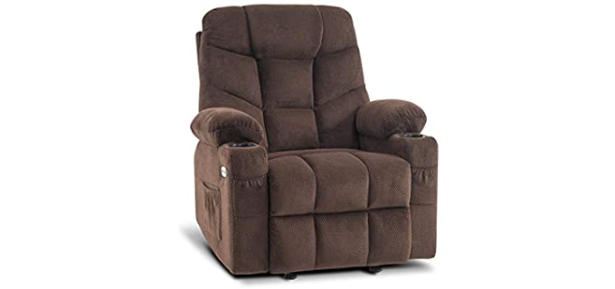 Mcombo Rocker - Rocker Recliner with Cup Holders