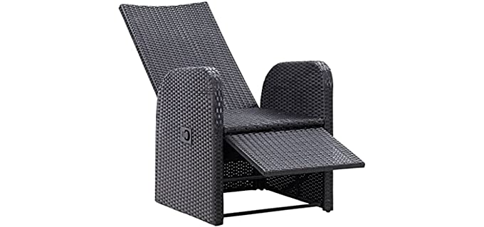 rattan recliner