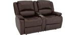 RecPro Charles Collection - Double Recliner Chair