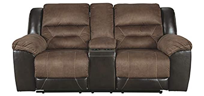 Ashley Earthheart - Leather Double Recliner Chair