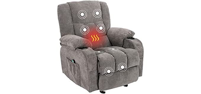 Bosmiller Ergonomic - Oversized Power Recliner with USB Port