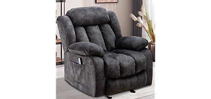 Inzoy Overstuffed - Oversized Ergonomic Recliner for Back Pain