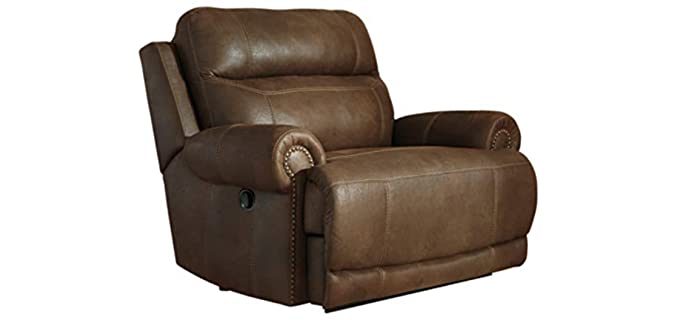 Ashley Signature Design Austere - Chair and Half Recliner for Living Rooms