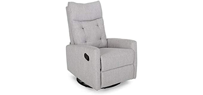 Christopher Knight Ishtar - Swivel Nursery Recliner for Small Spaces