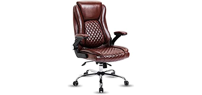 Kerms Ergonomic - Leather Reclining Office Chair