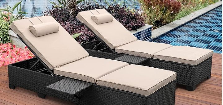 Outdoor Reclining Chaise Lounge