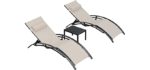 Purple Leaf Patio - Outdoor Reclining Chaise Lounge