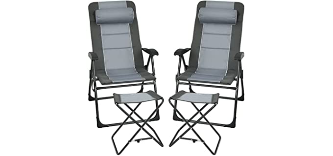 Reclining Chair with Ottoman Footrest