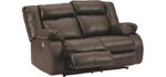 Ashley Signature Design Denoron - Apartment Sized Recliner Sofa