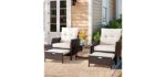 Vongrasig 5 Piece - Outdoor Reclining Chair with Ottoman Footrest