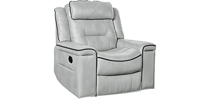 Homelegance Darwan - Leather Gel Recliner