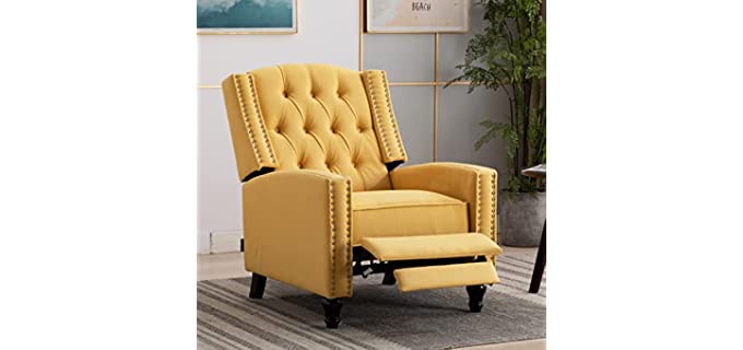 Artechworks Tufted - Fabric Designer Recliner Chair