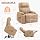 BRTHORY Leather Power Lift Recliner Chair for Elderly, with Massage & Heat