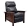 BarcaLounger Mission 7-3323 (Craftsman) All Leather Push Back Manual Recliner Chair - 5700-47 Shoreham Blue All Leather