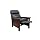 BarcaLounger Mission 7-3323 (Craftsman) All Leather Push Back Manual Recliner Chair - 5700-47 Shoreham Blue All Leather