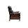 BarcaLounger Mission 7-3323 (Craftsman) All Leather Push Back Manual Recliner Chair - 5700-47 Shoreham Blue All Leather