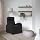 BestMassage | Recliner Chair | with 2 Point Massage Function | Black | with Lumbar Support, Adjustable Push Back, Wide Armrests, Footrest & Padded Seat | Easy Assembly | for Living Room, Home Theatre