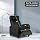 BestMassage | Recliner Chair | with 2 Point Massage Function | Black | with Lumbar Support, Adjustable Push Back, Wide Armrests, Footrest & Padded Seat | Easy Assembly | for Living Room, Home Theatre