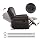 CANMOV Leather Recliner Chair, Classic and Traditional Manual Recliner Chair with Comfortable Arms and Back Single Sofa for Living Room, Dark Grey