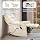 EONIX Dual Motor Wall Hugger Power Lift Recliner Chair, 5'6'', Cream White