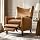 HULALA HOME Wingback Recliner Chair with Lumbar Pillow, Camel