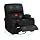 LAFWELL Rocking Recliner Chair, Massage Rocker Recliner Chair with Vibration Massage and Heat, USB and Type-C Ports,360° Swivel Faux Leather Chairs, Living Room, Bedroom, Nursery, RV, Black