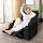 LAFWELL Rocking Recliner Chair, Massage Rocker Recliner Chair with Vibration Massage and Heat, USB and Type-C Ports,360° Swivel Faux Leather Chairs, Living Room, Bedroom, Nursery, RV, Black