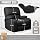 LAFWELL Rocking Recliner Chair, Massage Rocker Recliner Chair with Vibration Massage and Heat, USB and Type-C Ports,360° Swivel Faux Leather Chairs, Living Room, Bedroom, Nursery, RV, Black