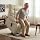 MCombo Power Lift Recliner for Elderly, Leather 7287 (Cream White, Medium)