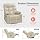 MCombo Power Lift Recliner for Elderly, Leather 7287 (Cream White, Medium)