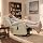 MCombo Power Lift Recliner for Elderly, Leather 7287 (Cream White, Medium)