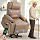 Power Lift Recliner Electric Chair for Elderly with USB Charge Port, Brown