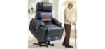 Power Lift Recliner Electric Chair for Elderly with USB Charge Port, Black